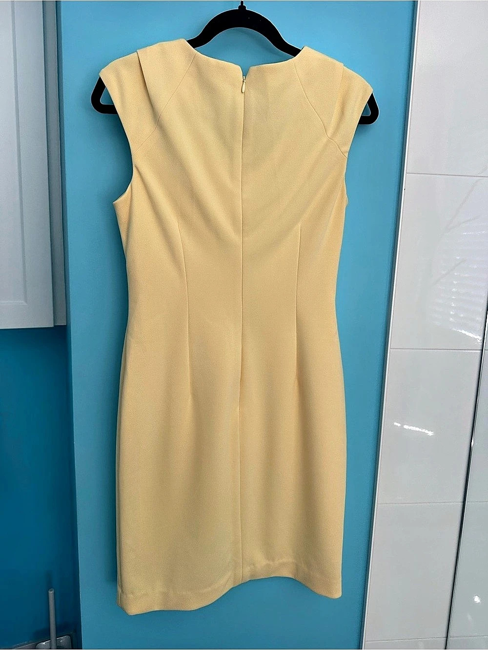 Calvin Klein Yellow Ruched Dress - Picture 2 of 5